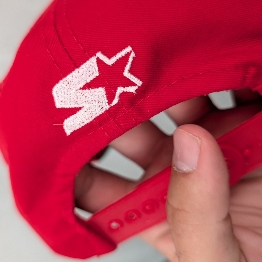 VTG Chicago Bulls Starter Hat Men's OSFA Red Green NBA Snapback Streetwear 90s - Picture 13 of 15